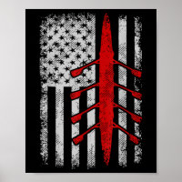 Amerikanische Flagge Rudern _1