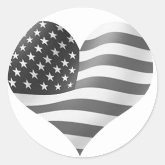 Amerikanische Flagge Runder Aufkleber