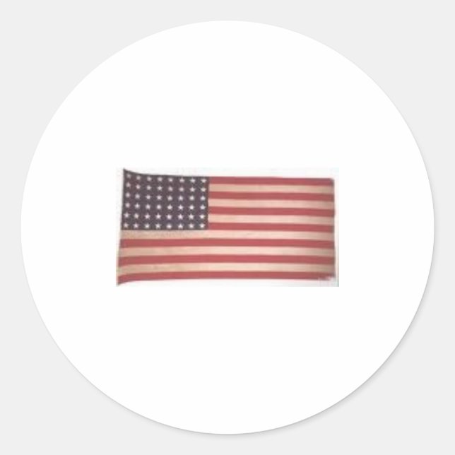amerikanische Flagge Runder Aufkleber (Vorderseite)