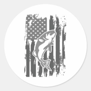 Amerikanische Flagge Runder Aufkleber