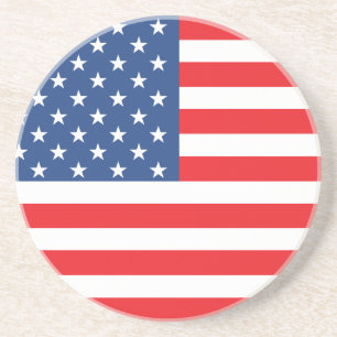 Amerikanische Flagge Sandstein Untersetzer