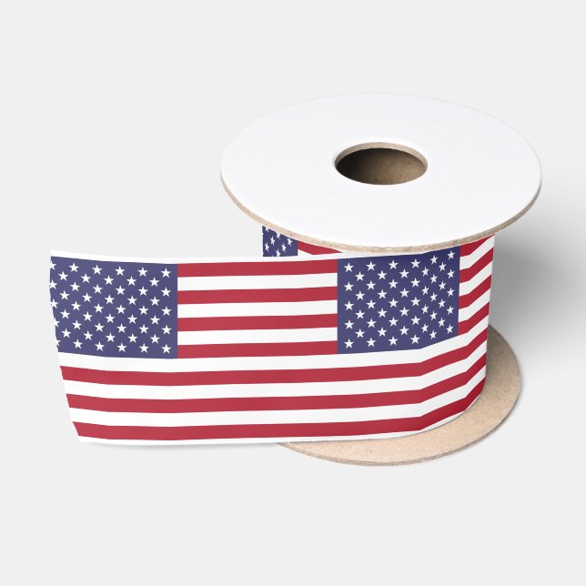 Amerikanische Flagge Satinband (Spule)