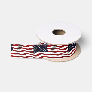 Amerikanische Flagge Satinband