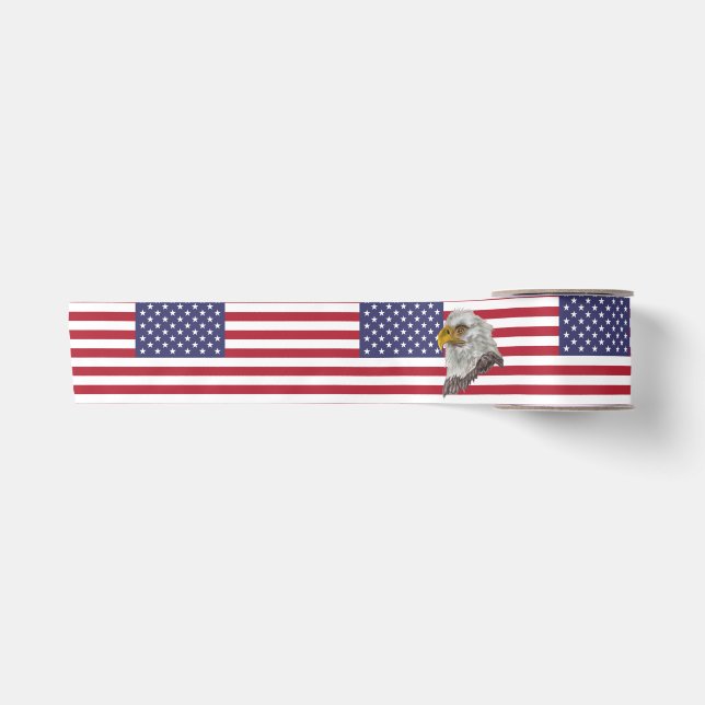 Amerikanische Flagge Satinband (Vorderseite)