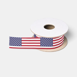 Amerikanische Flagge Satinband