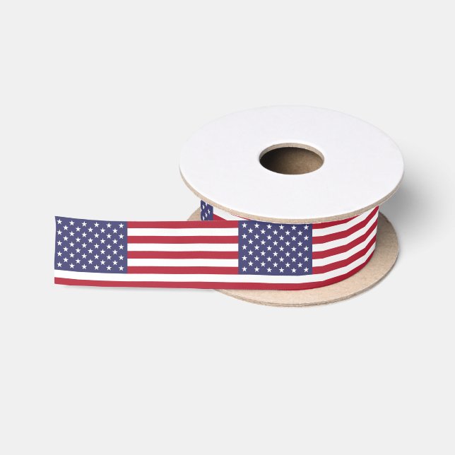 Amerikanische Flagge Satinband (Spule)