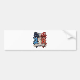 Amerikanische Flagge Schleife 250. Jubiläum Patrio Autoaufkleber