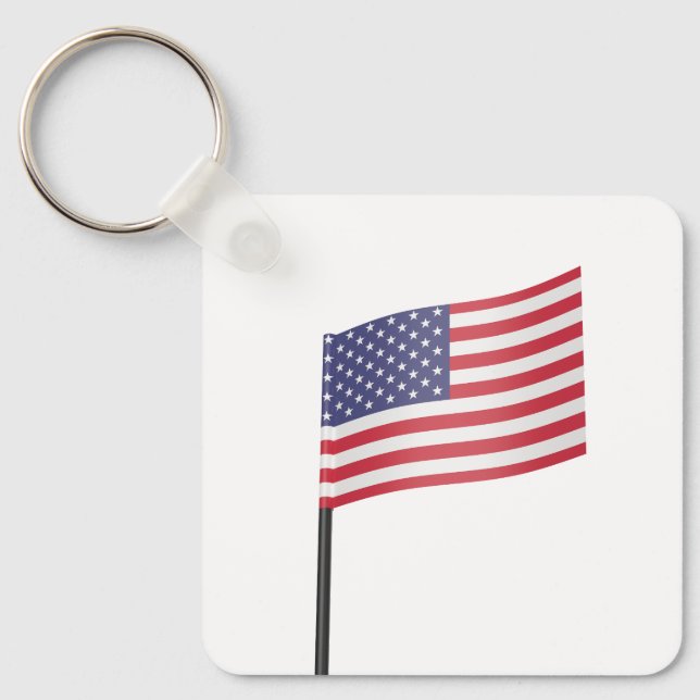 Amerikanische Flagge Schlüsselanhänger (Vorderseite)