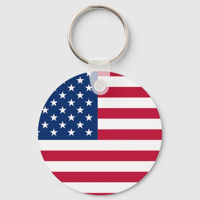 Amerikanische Flagge Schlüsselanhänger (Vorderseite)