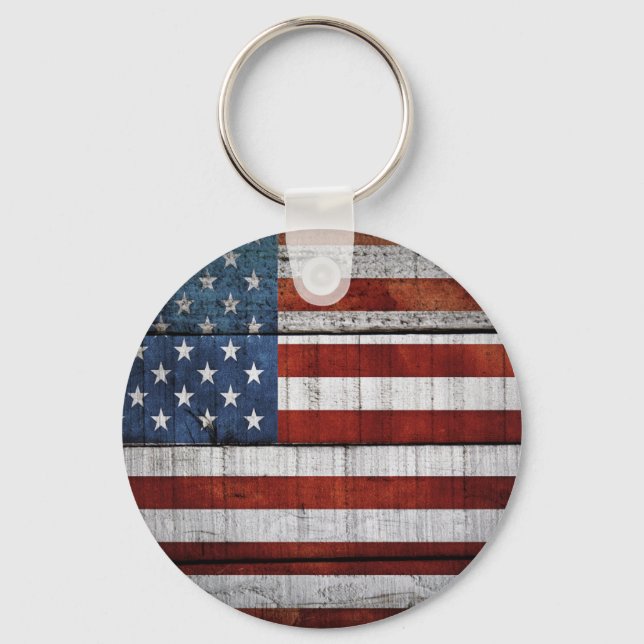Amerikanische Flagge Schlüsselanhänger (Vorderseite)