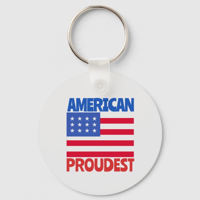 Amerikanische Flagge Schlüsselanhänger (Vorderseite)