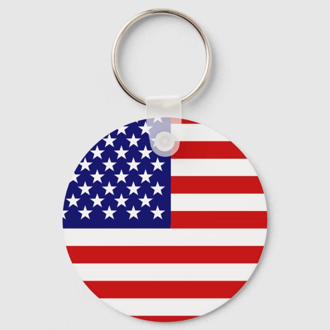 Amerikanische Flagge Schlüsselanhänger (Vorderseite)