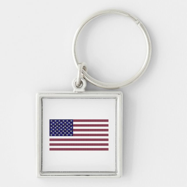 Amerikanische Flagge Schlüsselanhänger (Vorne)