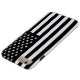 Amerikanische Flagge Schwarz-weiß Case-Mate iPhone Hülle (Unterseite)