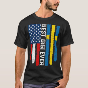 Amerikanische Flagge - Schweden - beste Gigi-Ever- T-Shirt