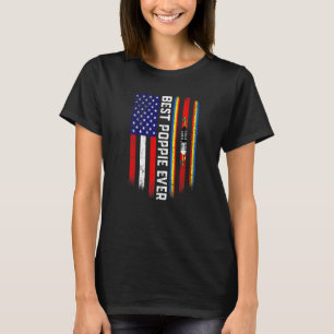 Amerikanische Flagge & Schweizer Flagge Beste Popp T-Shirt