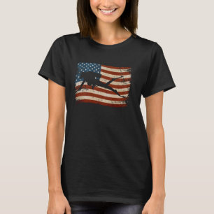 Amerikanische Flagge Scuba Diving Patriotic Sports T-Shirt