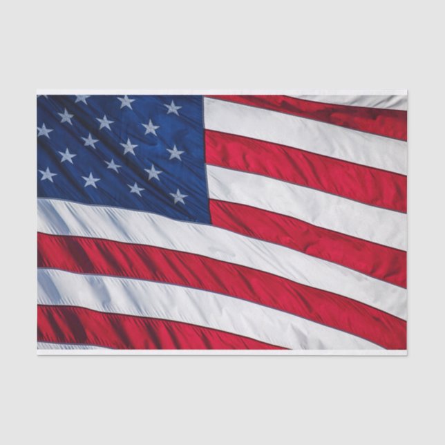 Amerikanische Flagge Seidenpapier (Vorderseite)