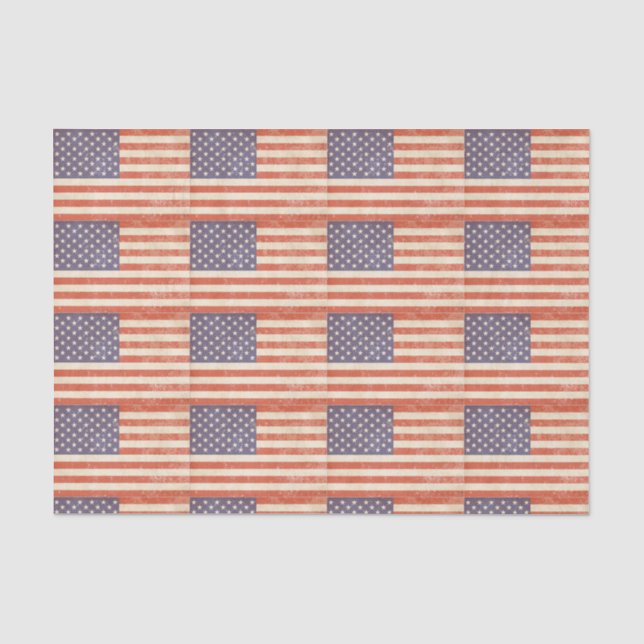 Amerikanische Flagge Seidenpapier (Vorderseite)