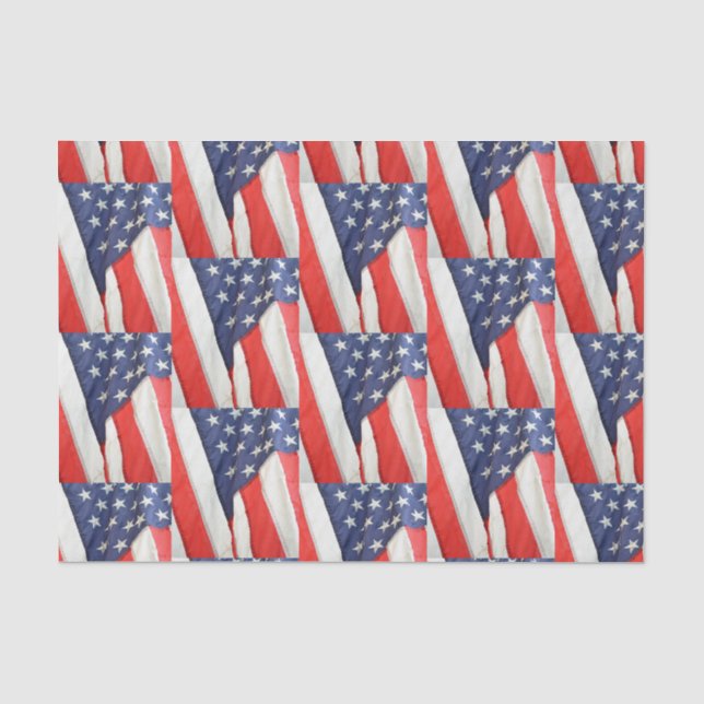 Amerikanische Flagge Seidenpapier (Vorderseite)