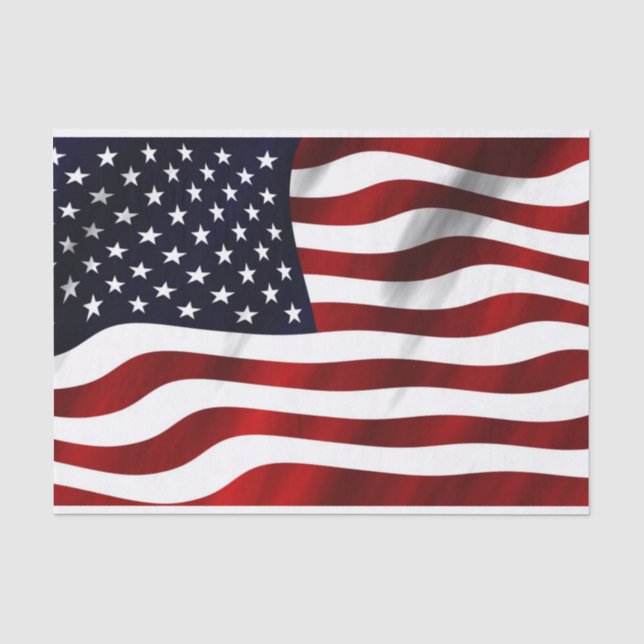 Amerikanische Flagge Seidenpapier (Vorderseite)