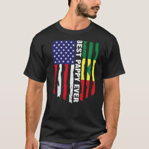 Amerikanische Flagge & senegalesische Flagge Beste T-Shirt