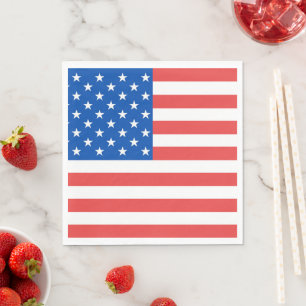Amerikanische Flagge Serviette