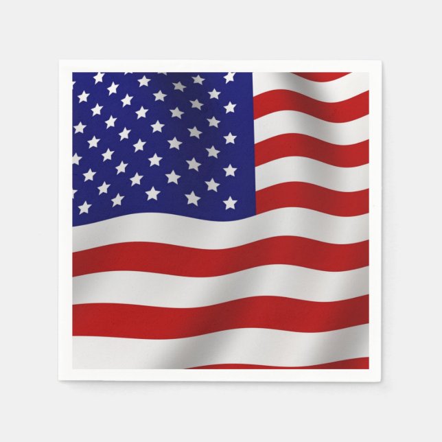 Amerikanische Flagge Serviette (Vorderseite)