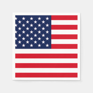 Amerikanische Flagge Serviette