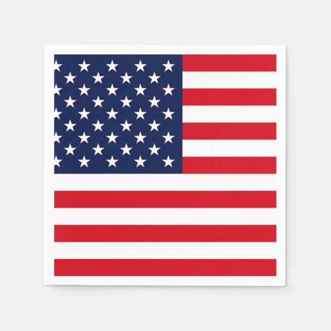 Amerikanische Flagge Serviette (Vorderseite)