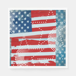 Amerikanische Flagge Serviette