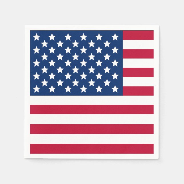 Amerikanische Flagge Serviette (Vorderseite)
