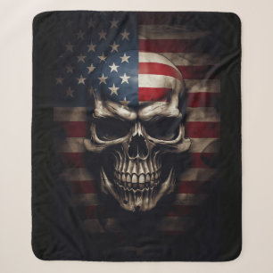 Amerikanische Flagge Sherpadecke
