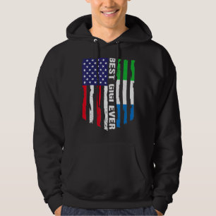 Amerikanische Flagge Sierra Leone Flagge Beste Gig Hoodie