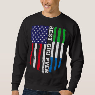 Amerikanische Flagge Sierra Leone Flagge Beste Gig Sweatshirt