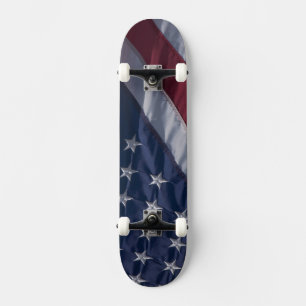 Amerikanische Flagge. Skateboard