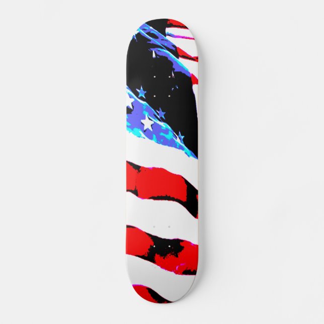 Amerikanische Flagge Skateboard (Vorderseite)