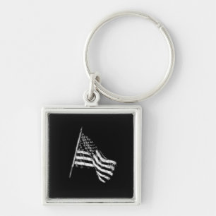 Amerikanische Flagge Skizze Schlüsselanhänger
