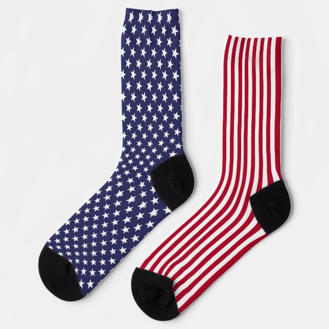 Amerikanische Flagge Socken (Linkes Detail)