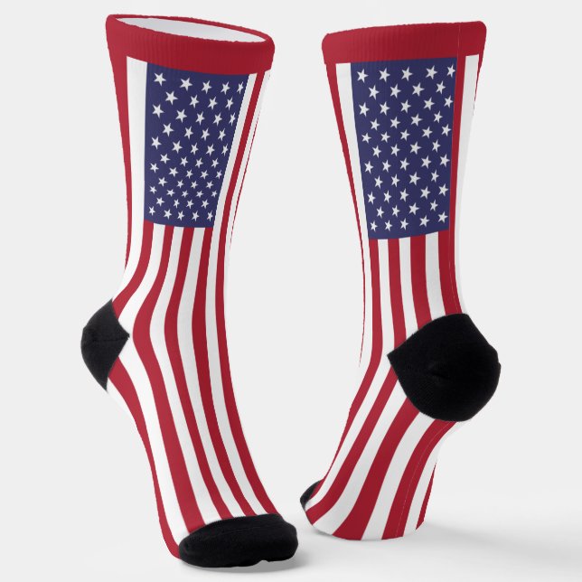 Amerikanische Flagge Socken (Gewinkelt)