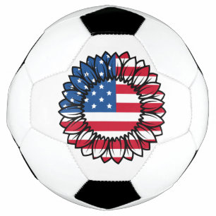 Amerikanische Flagge Sonnenblume-32222 Fußball