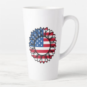 Amerikanische Flagge Sonnenblume-32222 Milchtasse