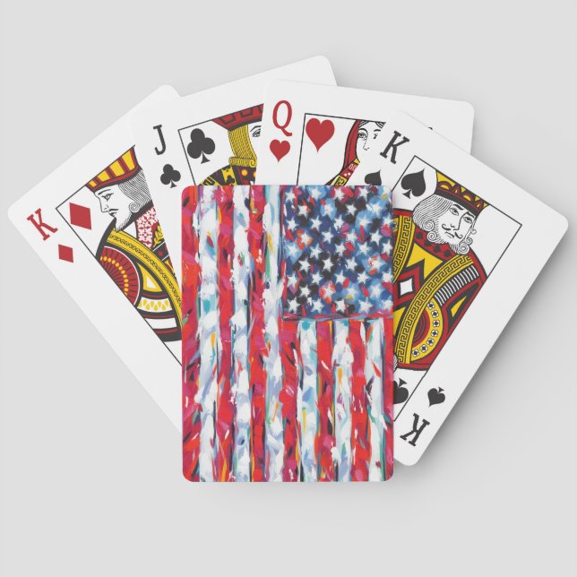 Amerikanische Flagge Spielkarten (Rückseite)