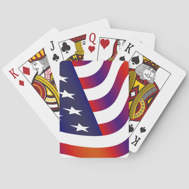 Amerikanische Flagge Spielkarten (Rückseite)