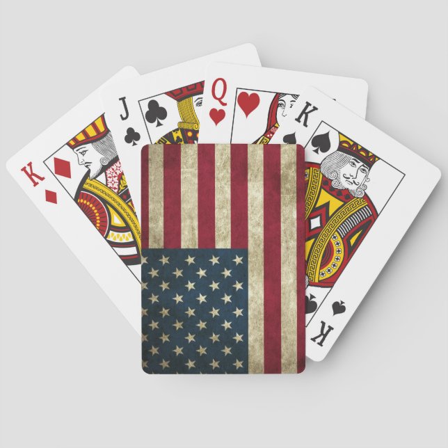 Amerikanische Flagge Spielkarten (Rückseite)