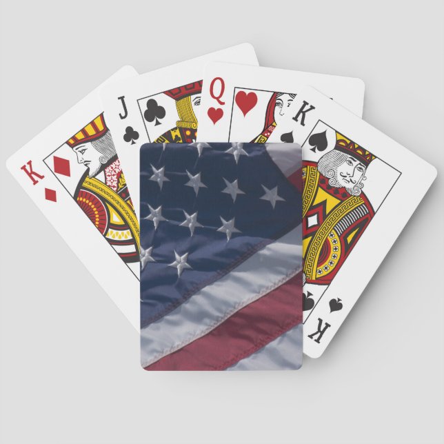 Amerikanische Flagge Spielkarten (Rückseite)