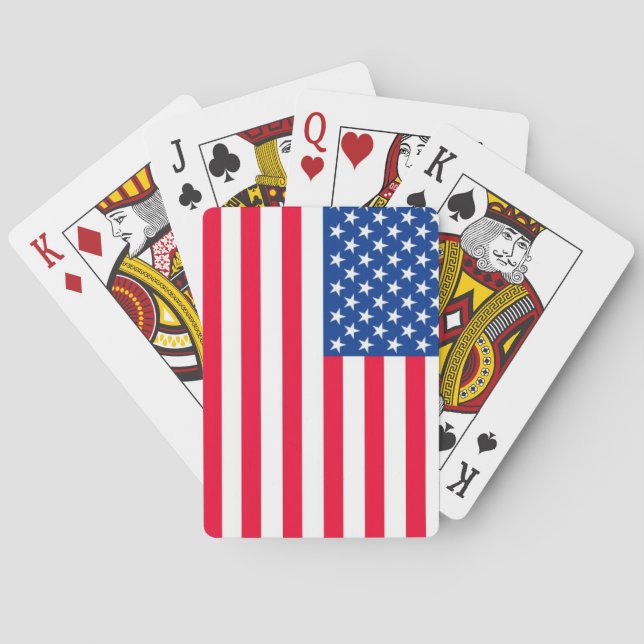 Amerikanische Flagge Spielkarten (Rückseite)