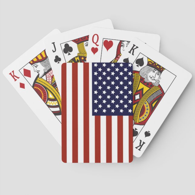 Amerikanische Flagge Spielkarten (Rückseite)