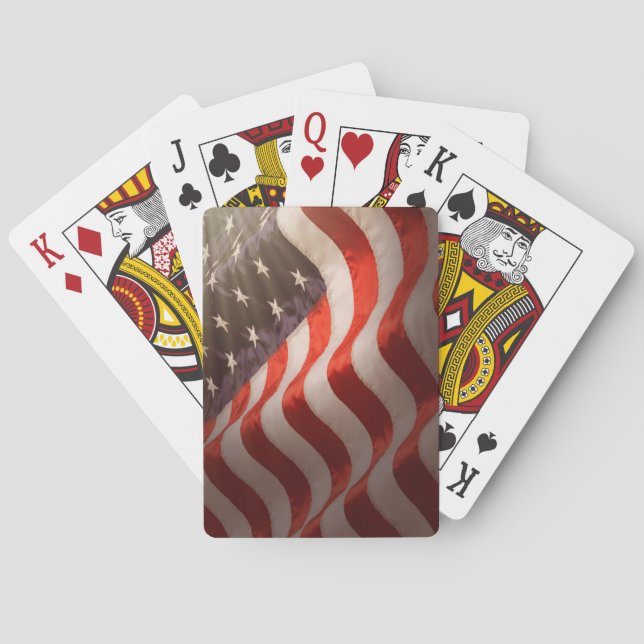 Amerikanische Flagge Spielkarten (Rückseite)