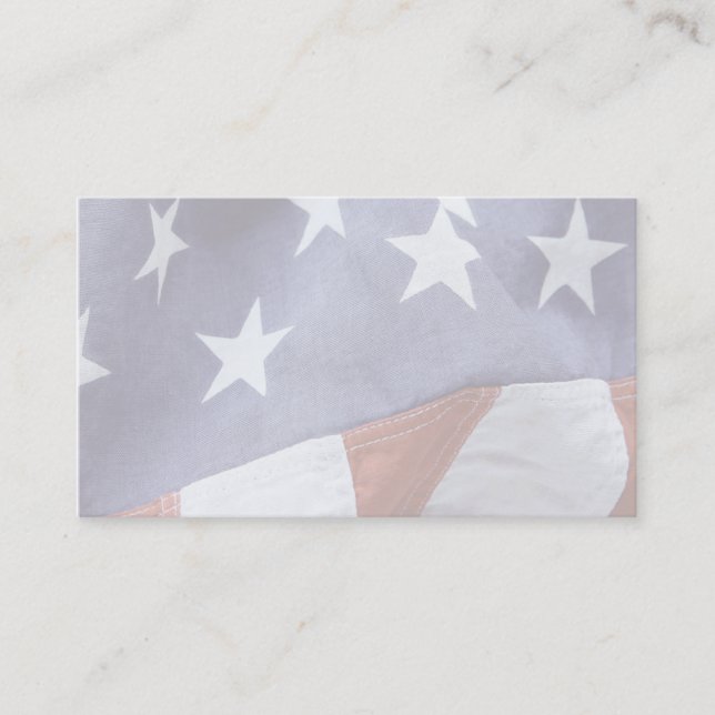 Amerikanische Flagge spielt Visitenkarte die (Vorderseite)